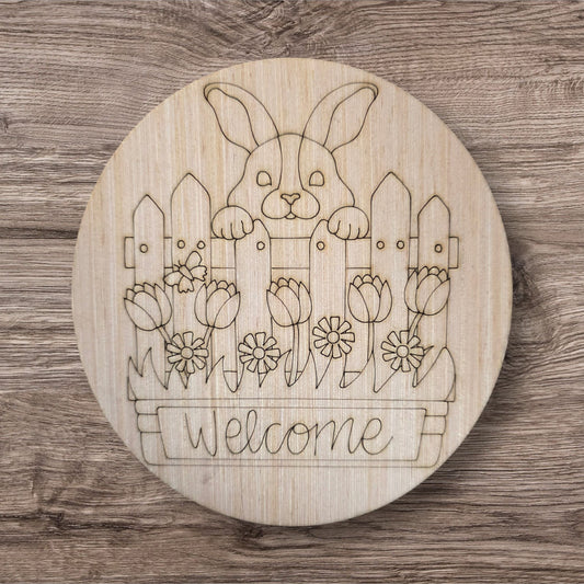 Welcome Bunny Round (KW165)