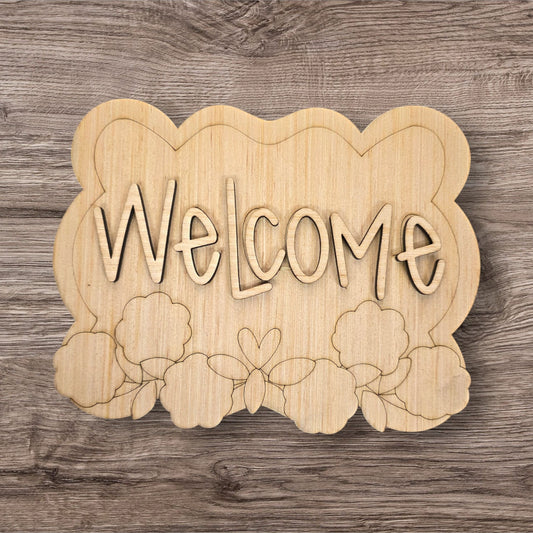 3D Floral Welcome (BA020-3D)