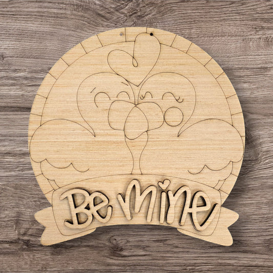 3D Be Mine Flamingos (BA105-3D)