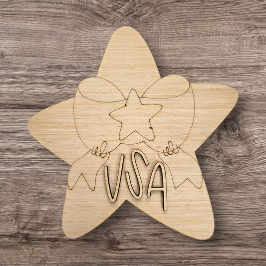 3D USA STAR (BA147-3D)