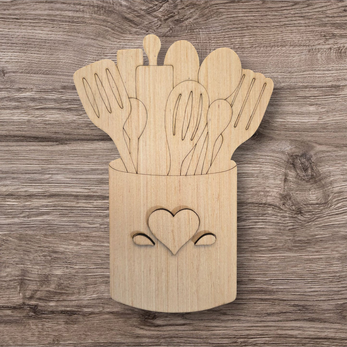 3D Kitchen Utensils Jar (PU025-3D)