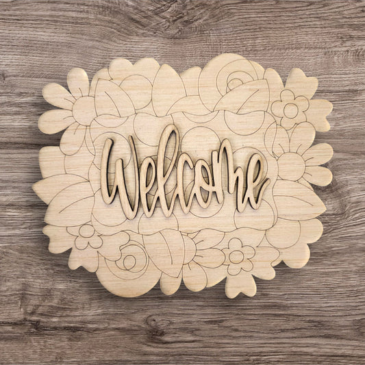 3D Welcome Spring Floral (AB213-3D)
