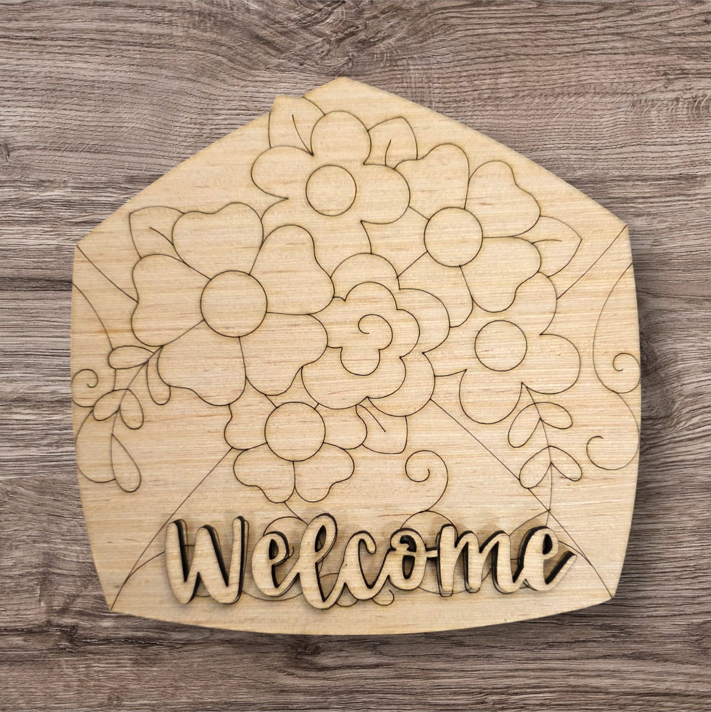 3D Floral Envelope (PC216-3D)