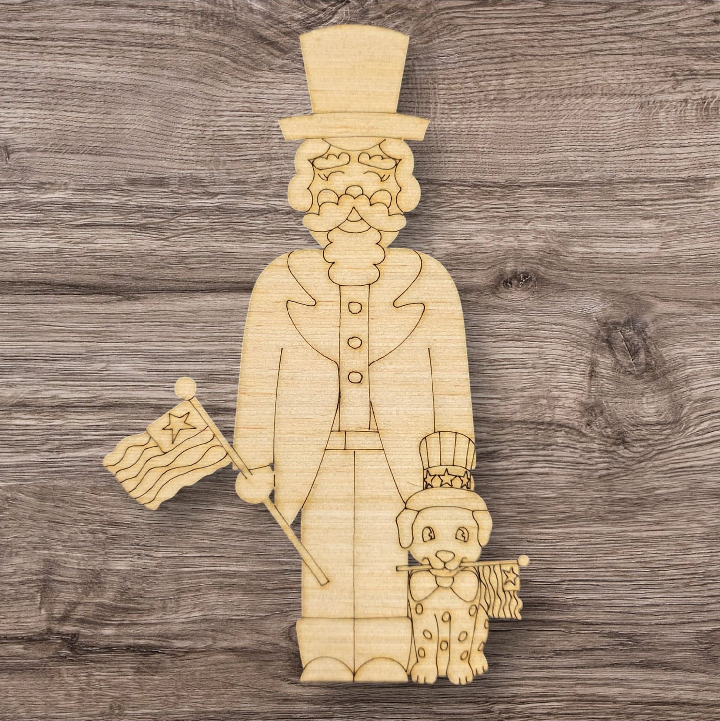 Uncle Sam With Dog (RA176)