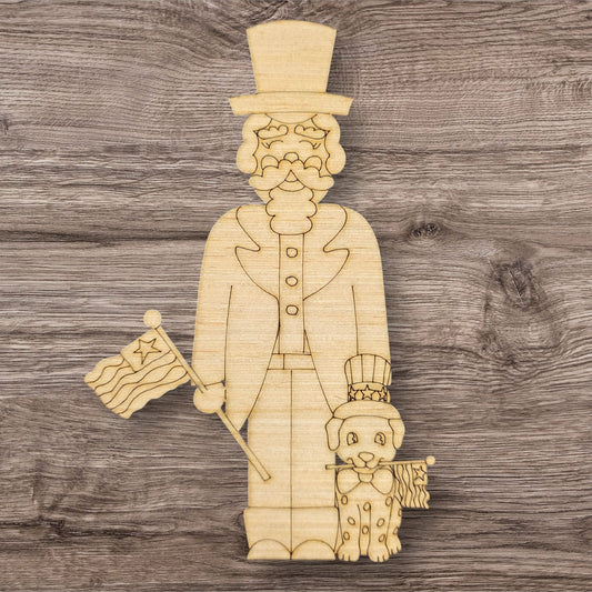 Uncle Sam With Dog (RA176)