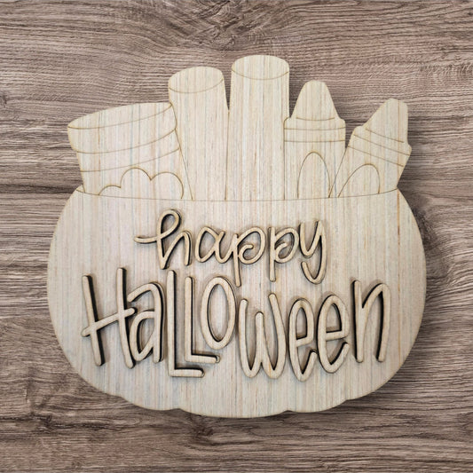 3D Non Food Treats Happy Halloween Cauldron (CK050-3D)