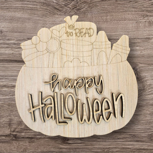 3D Happy Halloween Cauldron (CK047-3D)