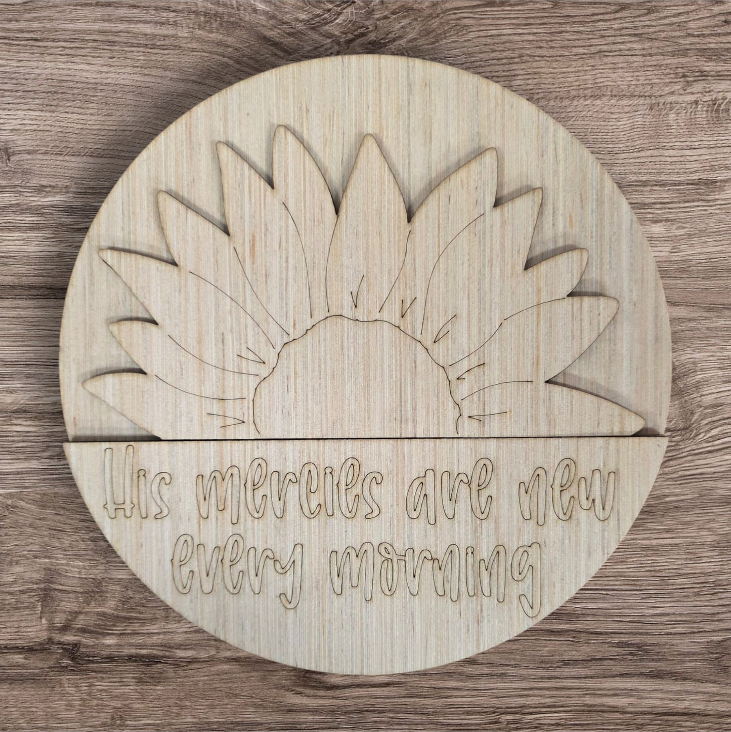 3D His Mercies Are New Sunflower (PU033-3D)