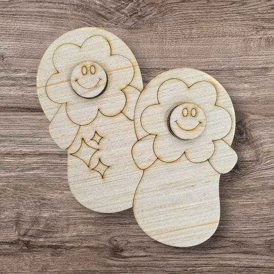 3D Retro Flip Flops (PAP025-3D)