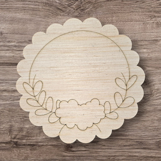 Floral Scallop Round (HC268)