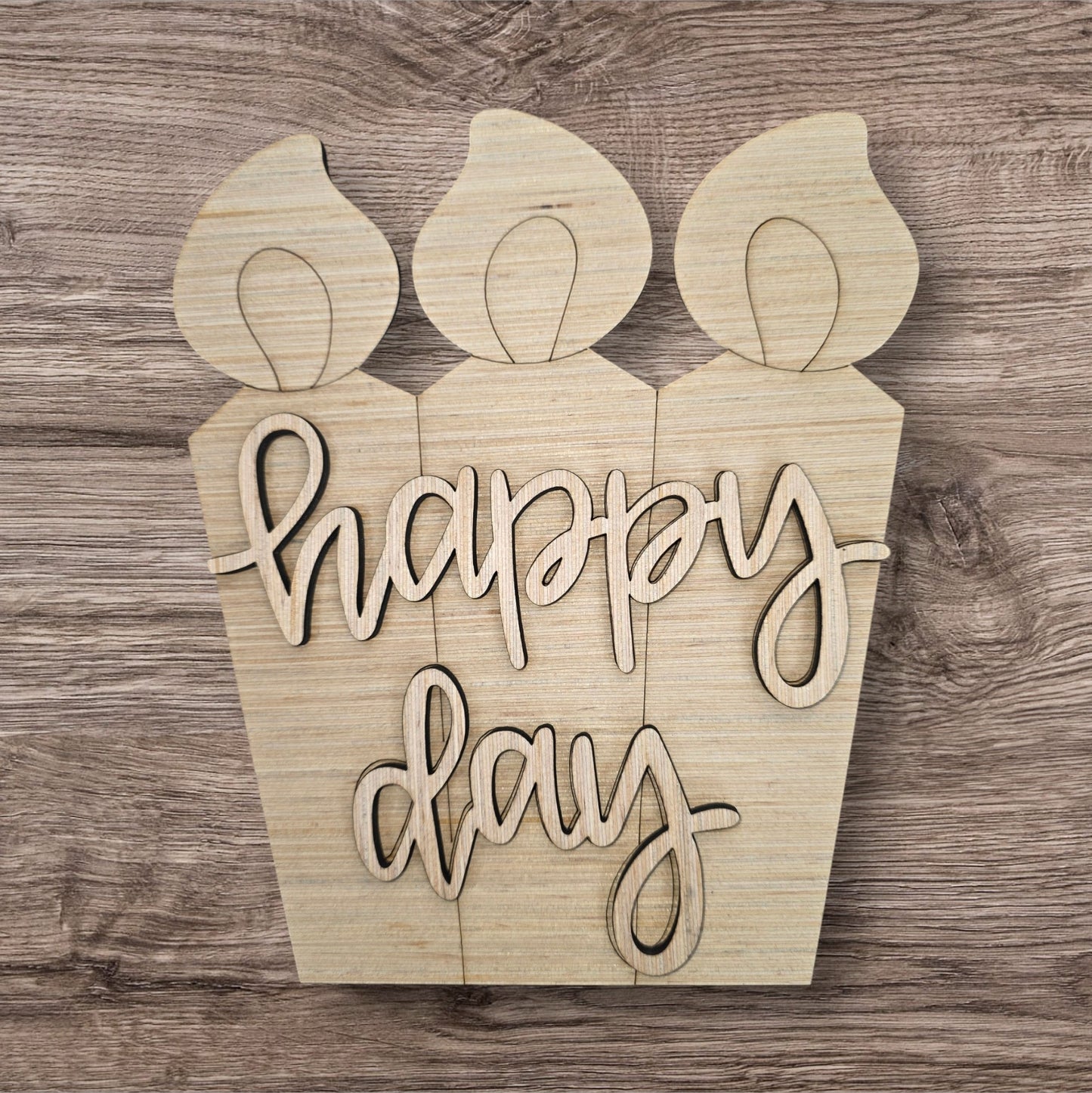 3D Happy Day Birthday Candles (KA085-3D)