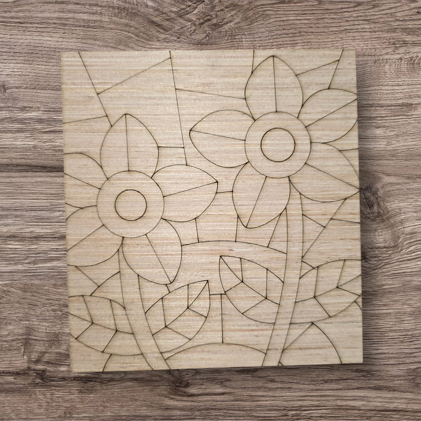 Stained Glass Sunflowers (PC225)