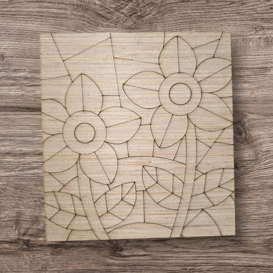 Stained Glass Sunflowers (PC225)