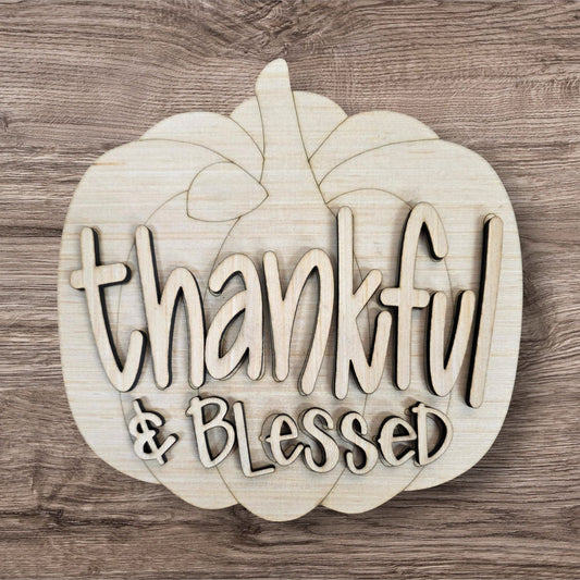 3D Thankful Pumpkin (CK066-3D)