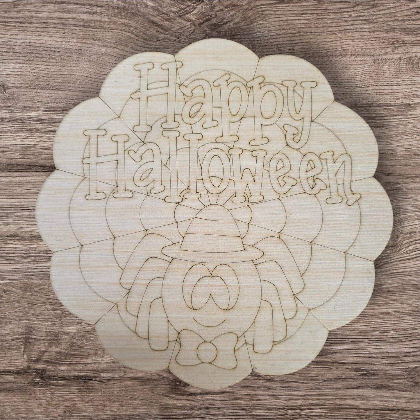 Happy Halloween Spider Web (RL218)