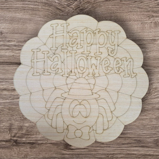 Happy Halloween Spider Web (RL218)