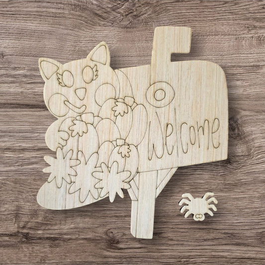 Mailbox Halloween Cat (KW192)