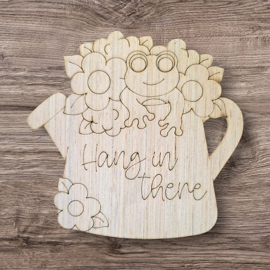 Hang In There Watering Can Frog (PC230)
