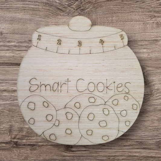 Smart Cookies Jar With Text (PC234)