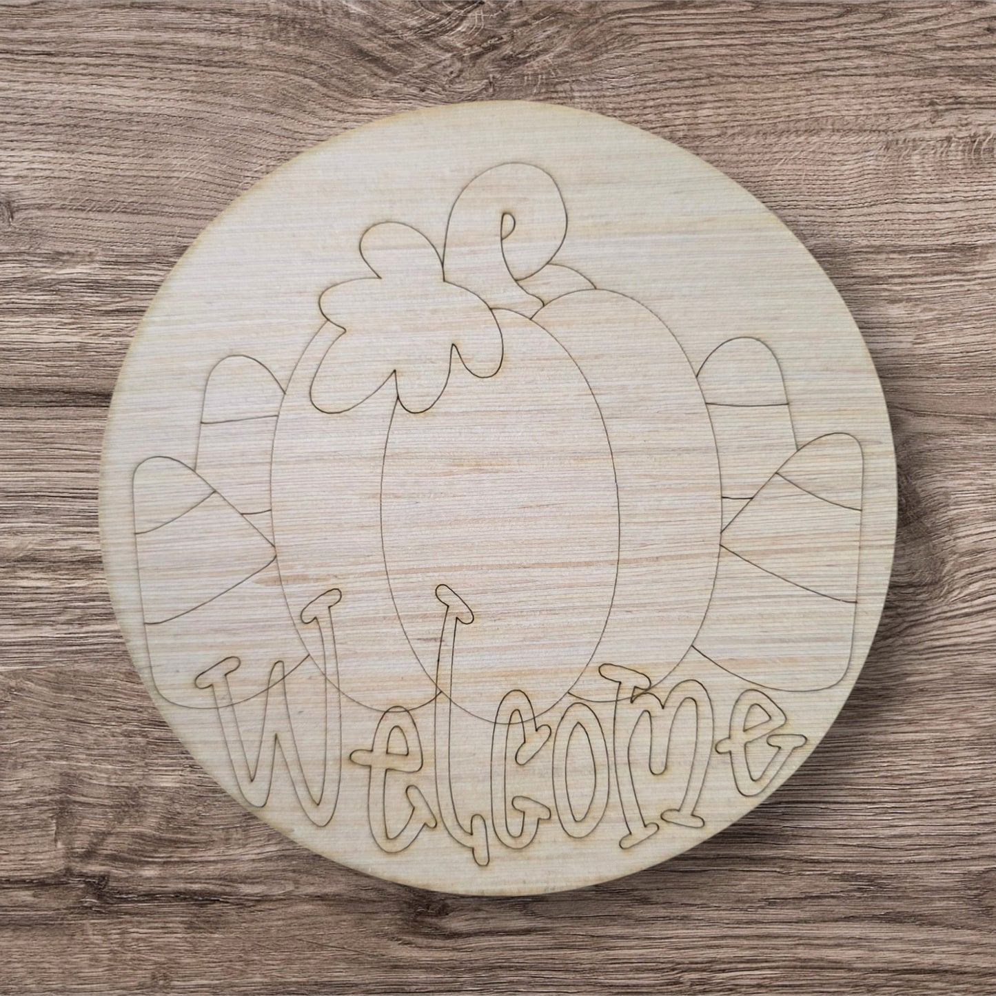 Welcome Pumpkin Round (PP094)