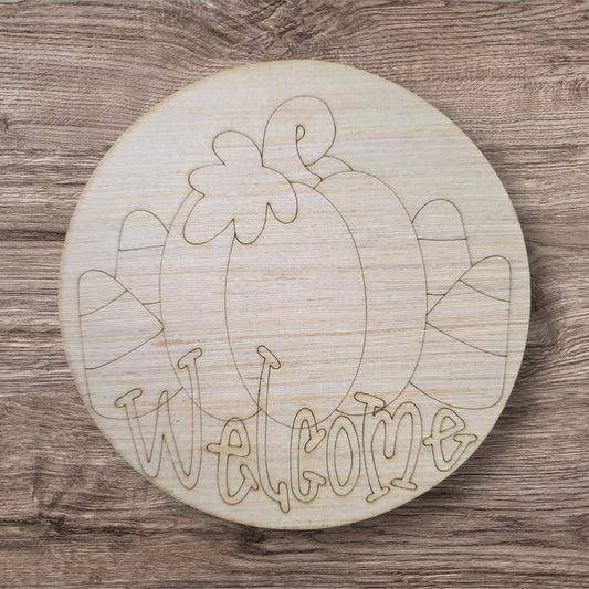 Welcome Pumpkin Round (PP094)