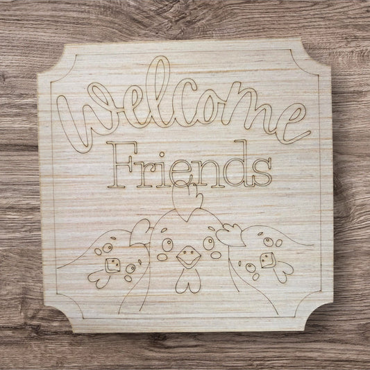 Chicken Welcome Plaque (HA001)