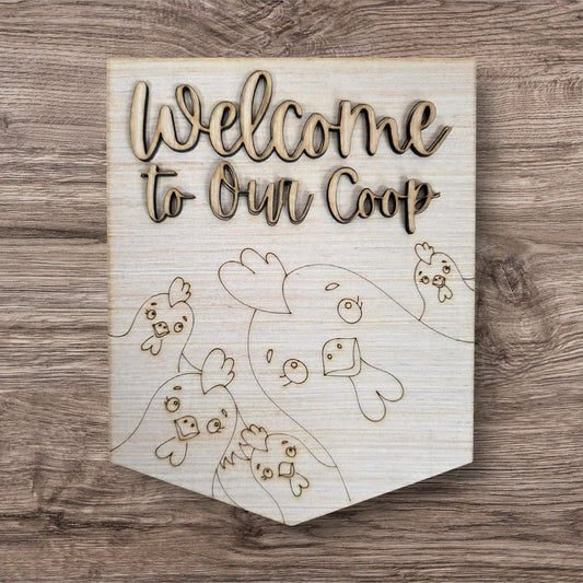3D Welcome To Our Coop (HA003-3D)
