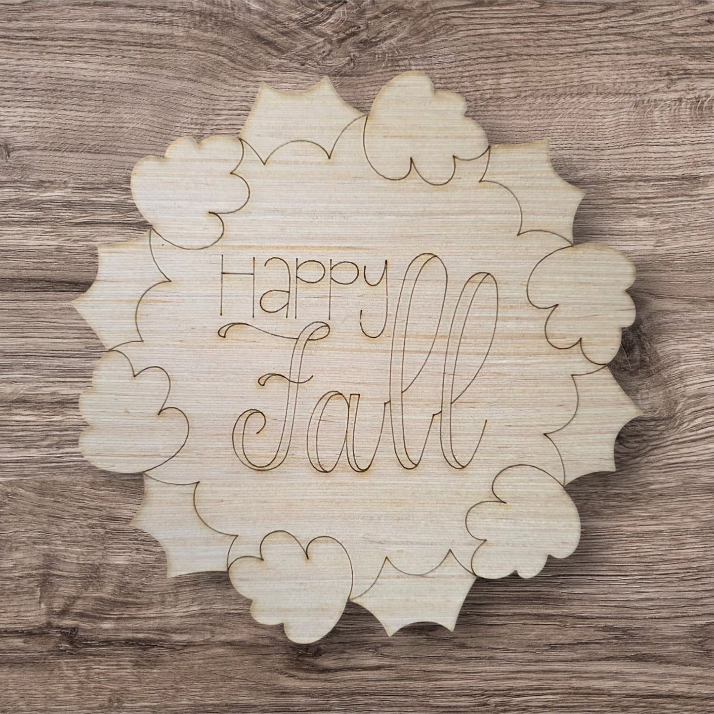Happy Fall Leaf Wreath (WP123)