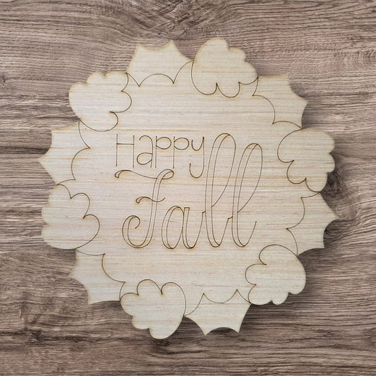 Happy Fall Leaf Wreath (WP123)