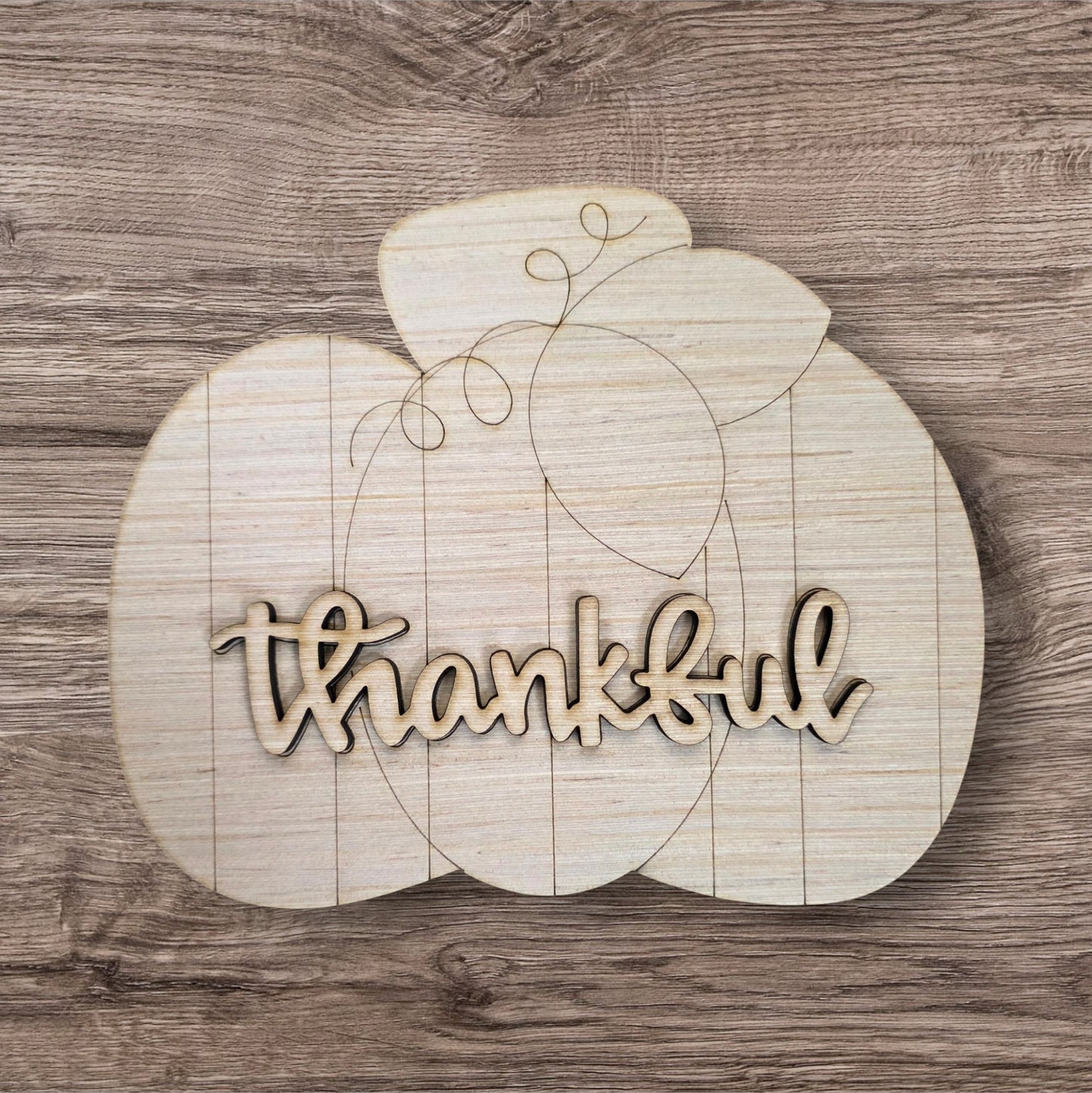 3D Thankful Pumpkin (RL227)