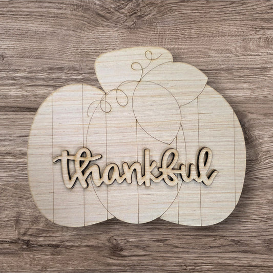 3D Thankful Pumpkin (RL227)