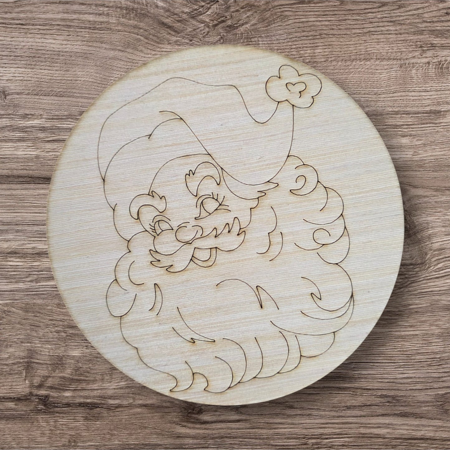 Vintage Santa Face Round (LL008)