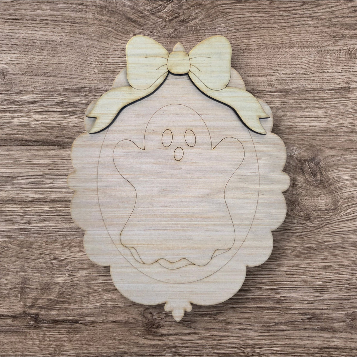 3D Spooky Ghost With Bow (CK081-3D)