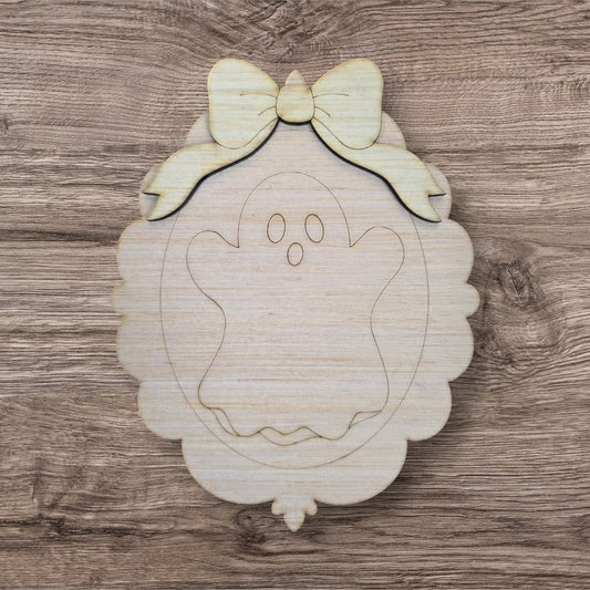 3D Spooky Ghost With Bow (CK081-3D)