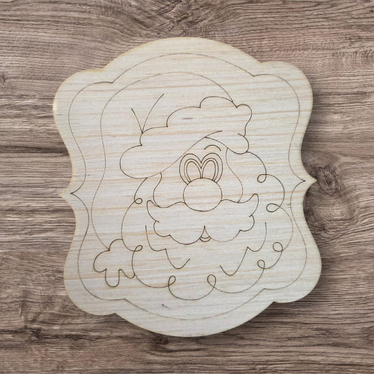 Santa Plaque Ornament (LL174-O)