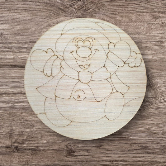 Snowman Round Ornament (LL118-O)