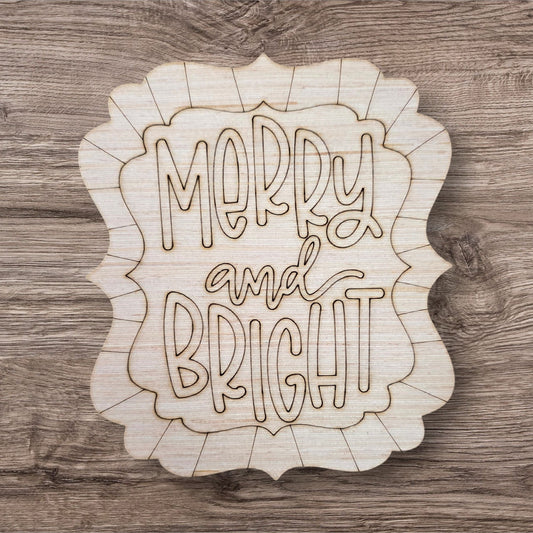 Merry & Bright Ornament (LL071-O)
