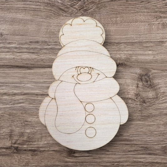 Snowman With Cap Ornament (LL074-O)