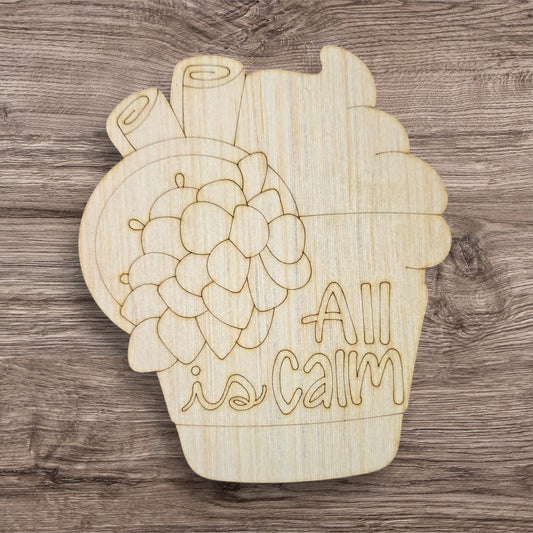 All Is Calm Latte Ornament (LL081-O)