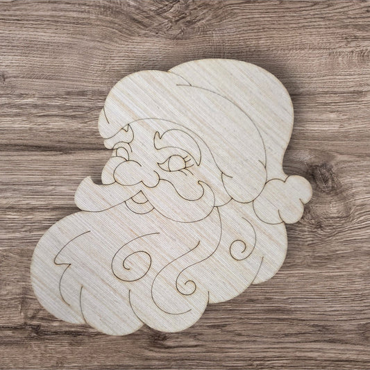 Retro Santa Side View Ornament (LL205-O)
