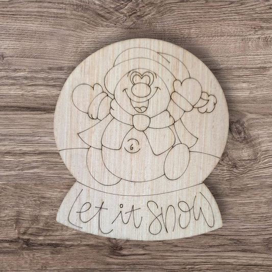 Snowman Globe Ornament (LL182-O)