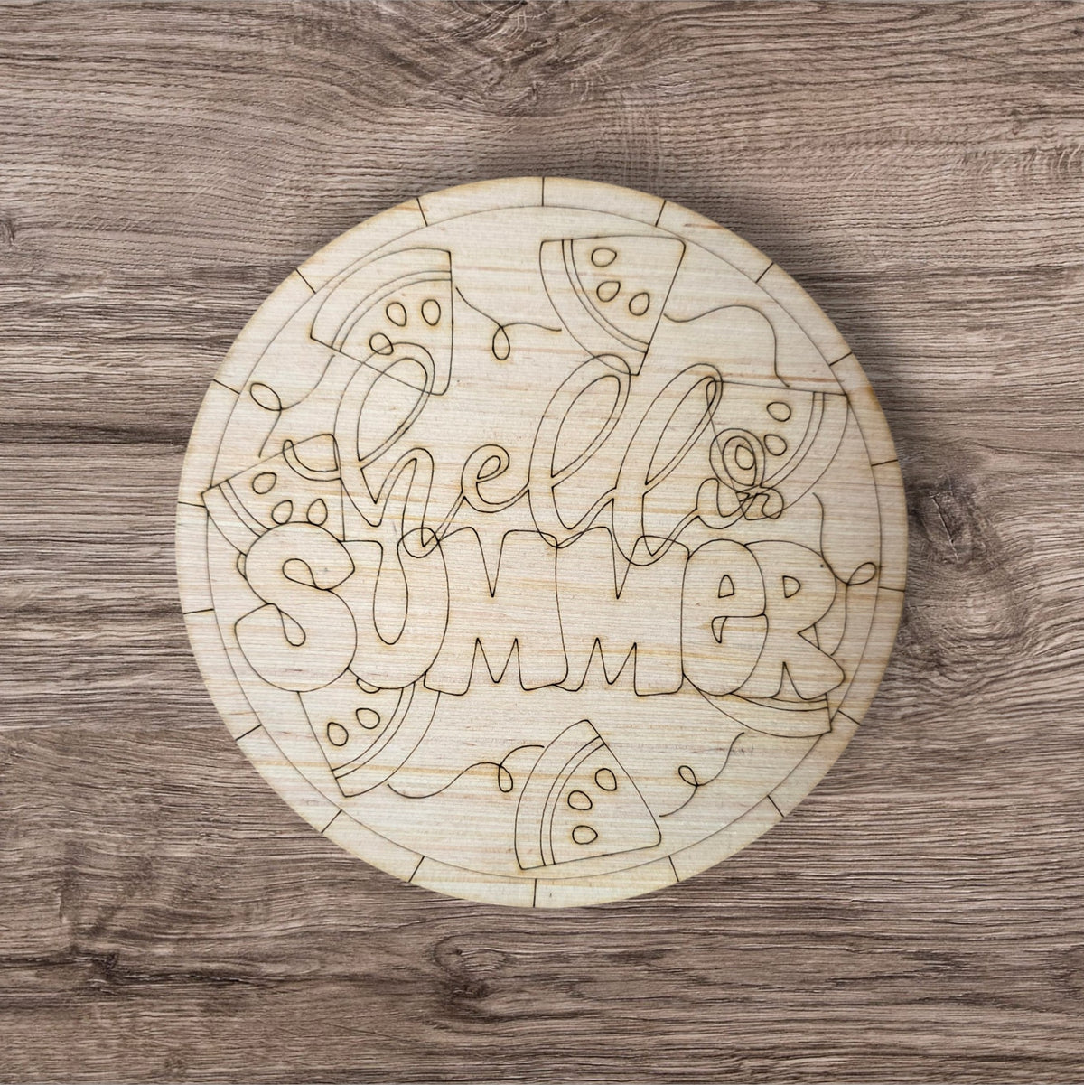 Hello Summer Watermelon Round (LL062)