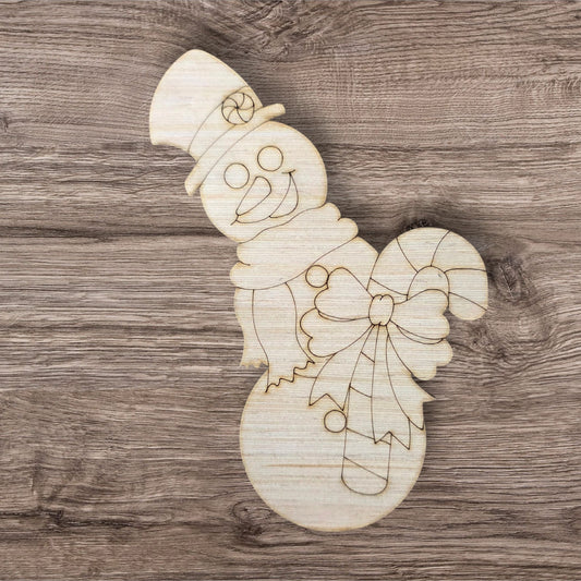 Candy Cane Snowman (PP119)
