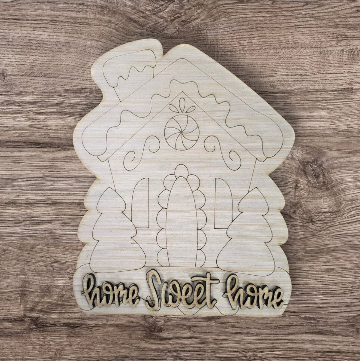 3D Home Sweet Home Gingerbread House (RL229-3D)