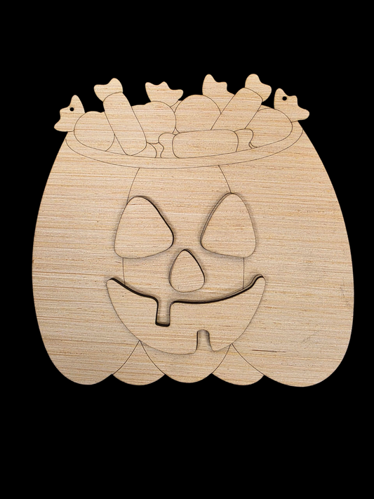 3D Candy Pail Jack O Lantern (KW0973D)