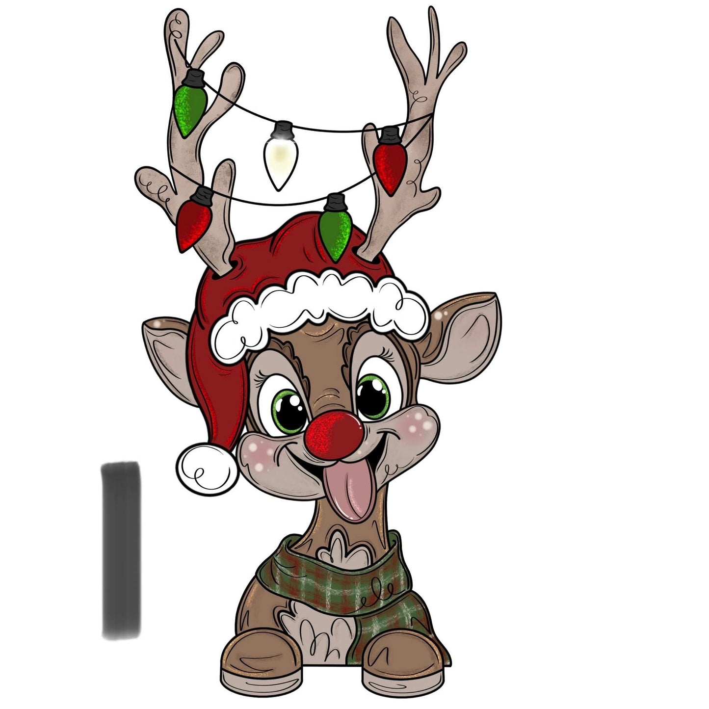 Tangled Reindeer - Laser Ready SVG