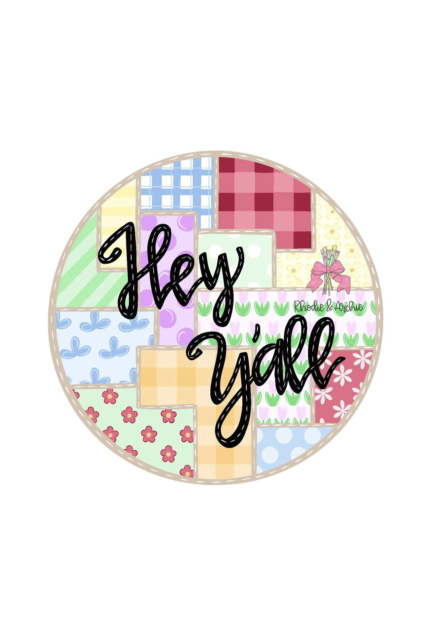 3D Hey Yall Patchwork Quilt (RA160-3D)