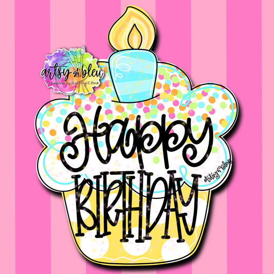 Happy Birthday Cupcake (AB003)