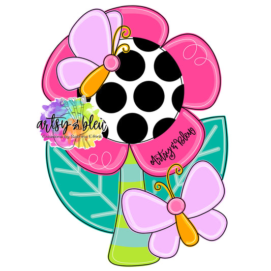 Spring Flower With Butterflies (AB050)