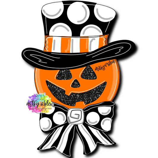 Jack O Lantern Top Hat (AB089)